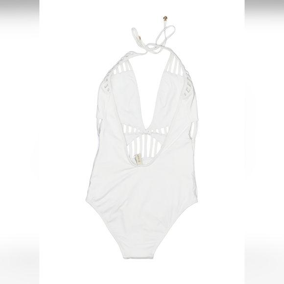 Sauipe White One Piece Swimsuit with Cutouts Size Medium - Picture 2 of 2